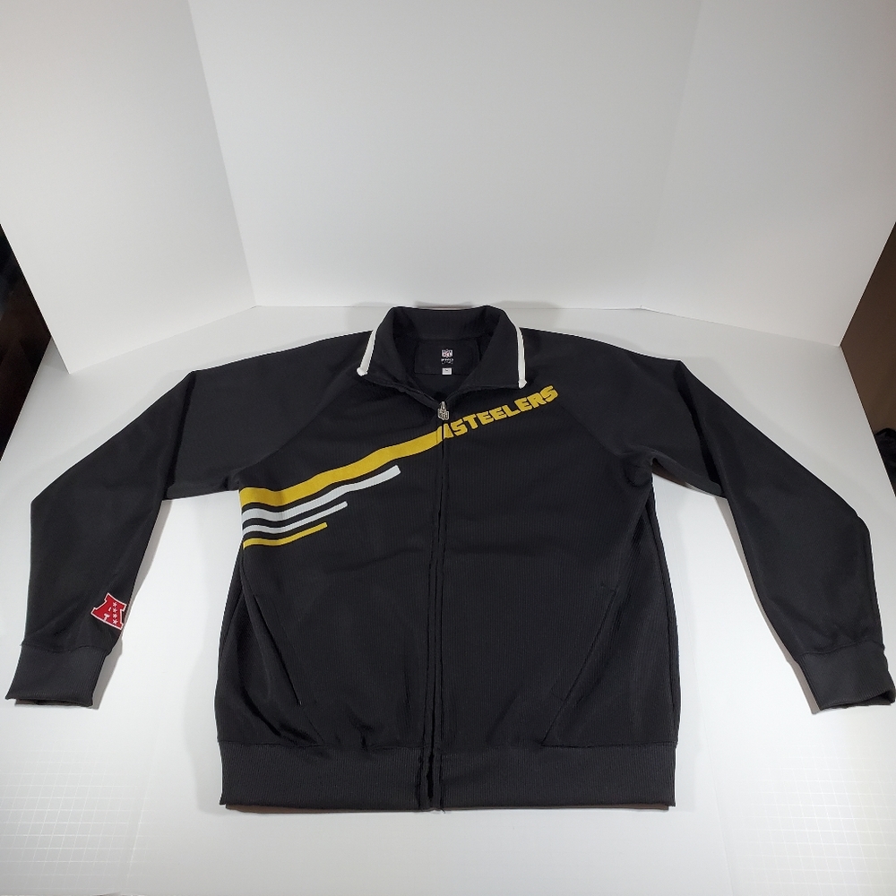 Pittsburgh Steelers Mens L NFL Pro Line Blk Jacket